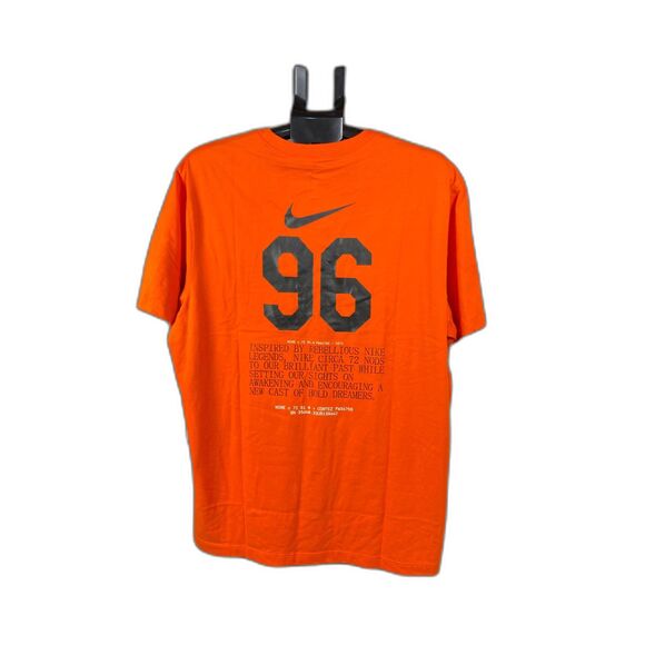 Nike Dri-FIT Graphic Logo Tee Shirt Orange Black White Unisex XL New with Tags - Picture 5 of 6